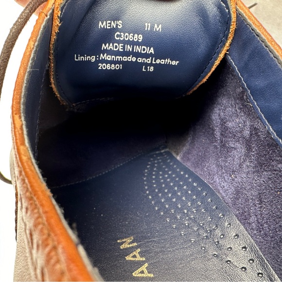 Cole Haan Men's Wayne Cap Oxford Dress Brown Shoes Size 11 - Picture 5 of 9